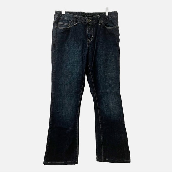Calvin Klein Flare Mid Rise Jeans Size 6 - Picture 1 of 4